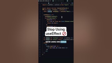 Stop met het gebruiken van useEffect voor het ophalen in React 🚫 Doe dit in plaats daarvan #coder...