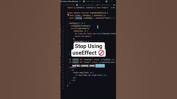Stop met het gebruiken van useEffect voor het ophalen in React 🚫 Doe dit in plaats daarvan #coder...