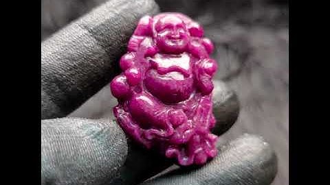 Mặt Phật Di Lặc Ruby Huyết Phi Tự Nhiên #MRB-0923-03