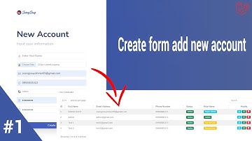 Create add new account form in Laravel 8.X | Dashboard V13