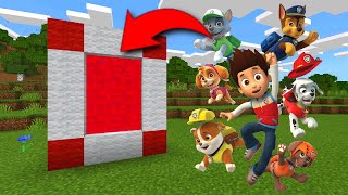 How To Make A Portal To The PAW Patrol Dimension in Minecraft!!!