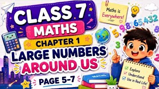 Class 7 Maths || Chapter 1 - Large Numbers Around Us || Page 5-7 ||