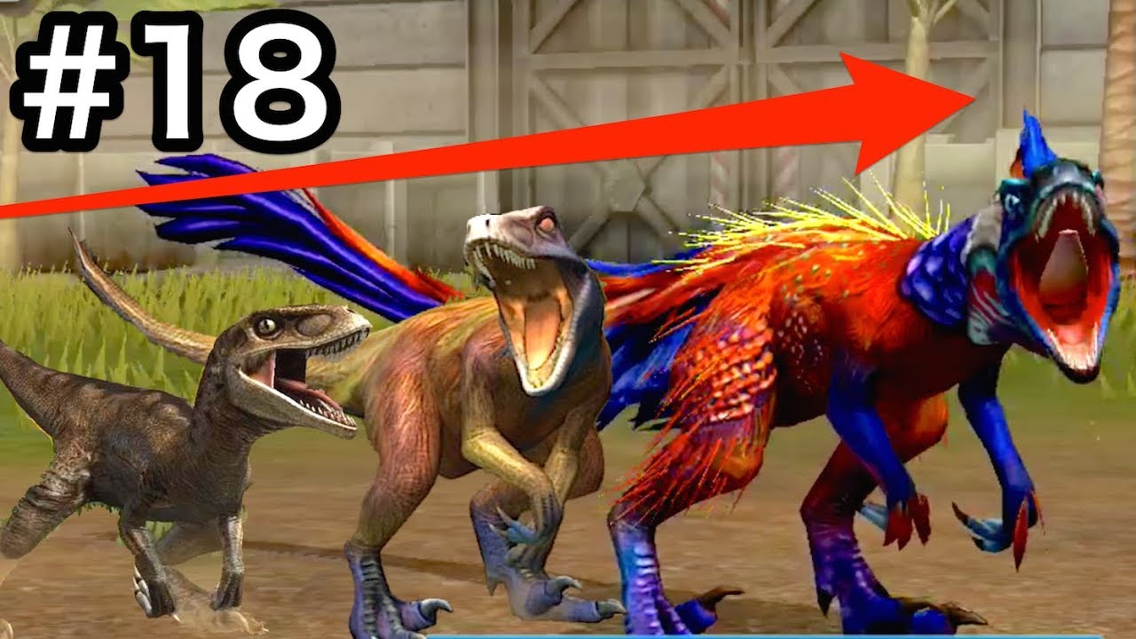 弱い肉食恐竜ラプトルを進化させてたらありえないラプトルが完成した 18 Jurassic World The Game 実況 Youtube