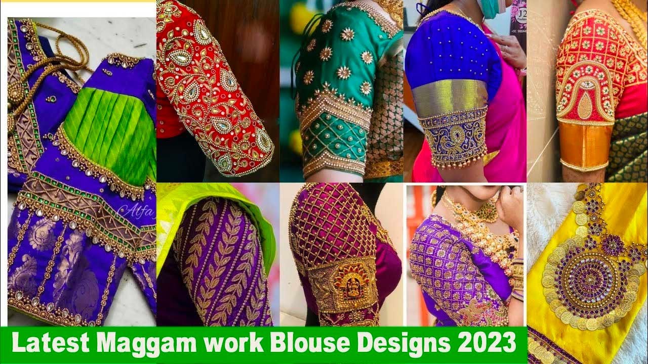 Latest maggam work designs|Maggam work blouse designs| Latest ...