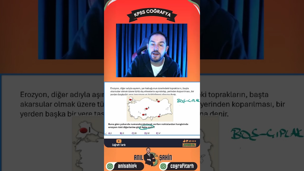 1 DAKİKADA KPSS COĞRAFYA ÖĞREN ⏰ 