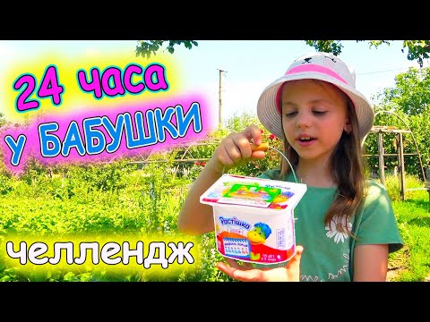 24 ЧАСА у бабушки ЧЕЛЛЕНДЖ кормим Утят Индюшат и Цыплят Готовим вкусняшки