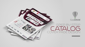 Brochure | Catalog Cover Page Design in CorelDraw manufacturing company | Hindi Tutorial |Corel Draw