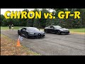 Bugatti Chiron vs. R35 Nissan GTR Iveytune 1500 hp.