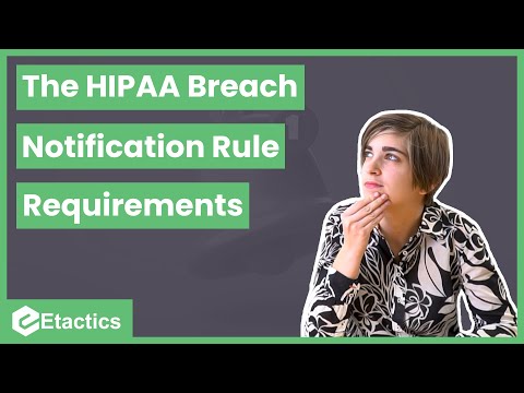 Wideo: Jaka jest reguła powiadamiania o naruszeniu Hitech?