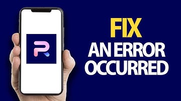 How To Fix Photoroom App An Error Occurred | Easy Quick Solution