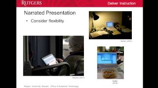 Delivering instruction in an online course