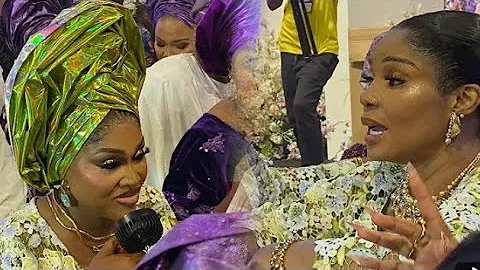 IYABO OJO STEAL THE SPOTLIGHT AT MERCY AIGBE MOTHER'S BURIAL RECEPTION #mercyaigbe #owambestyles 