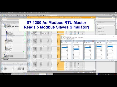 ? S7 1200/S7-1500 As Modbus RTU Master Reads 5 Modbus Slaves