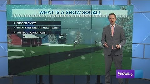 What is a snow squall?