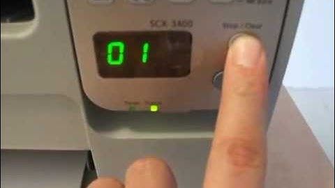 Reset Samsung SCX-3400 SCX-3405 (Print Raport)