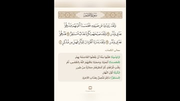 السراج في بيان غريب القران سورة القمر ٧ مع تلاوة الشيخ سعد الغامدي