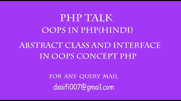 abstract class in oops concept in php hindi part 10
