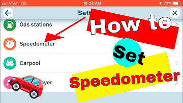 How to use waze app speedometer