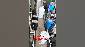 #Winebottlelabelingmachine, automatic round bottle labeling machine. #labelingmachine