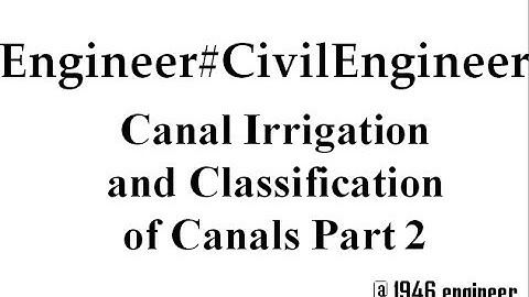 Classification Of Canals Part 2