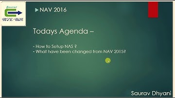 How To Setup NAS in NAV 2016