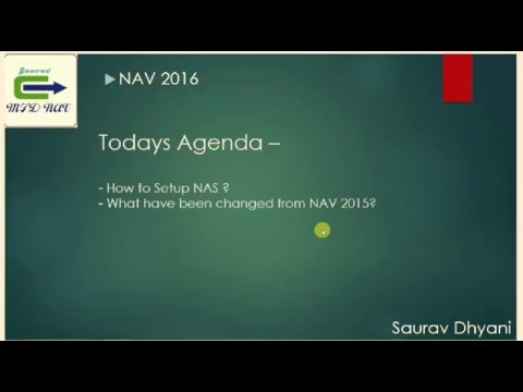 How To Setup NAS In NAV 2016