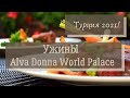 Ужины в отеле Alva Donna World Palace. Подборка ужинов за несколько дней.