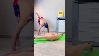 Bugworkout yoga trick girl  #shorts 1080p