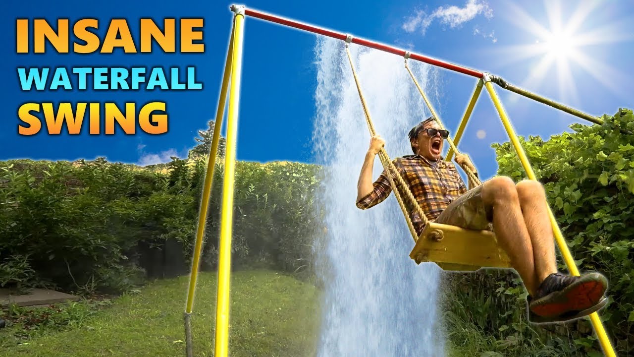 INSANE WATERFALL SWING! Kids Invent Stuff YouTube
