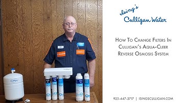 How to change filters in Culligan
