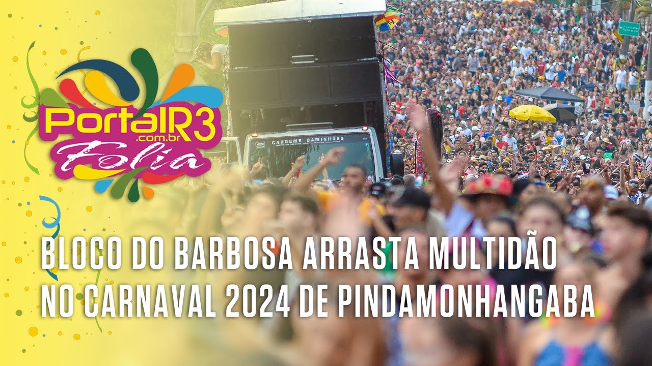 Bloco do Barbosa no Carnaval 2024 em Pindamonhangaba