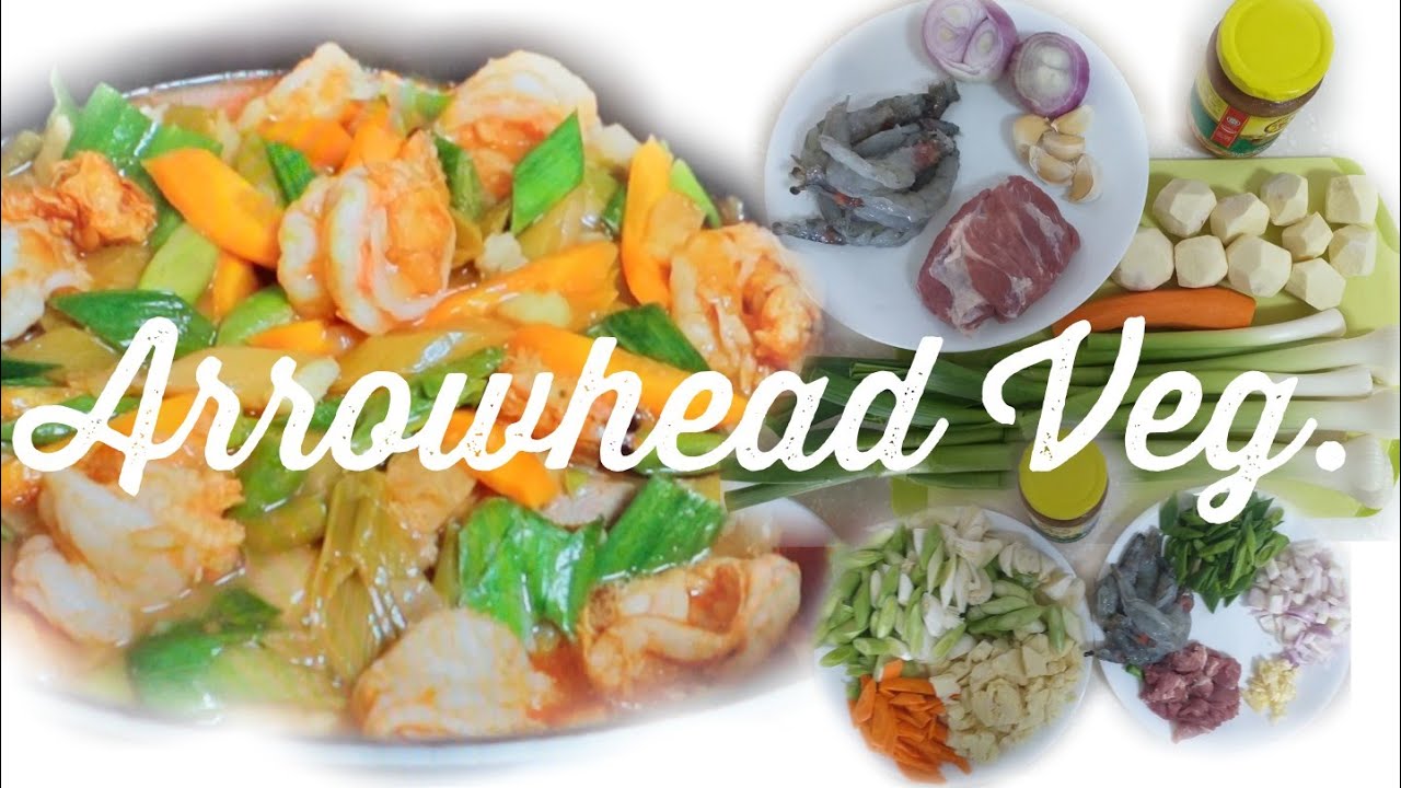 Have you ever heard about, Arrow Head vegetables? Stir fry Arrow Head with leeks and salted beans.