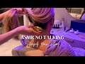 Asmr nape attention wooden brushes and scalp massage for a good sleep no talking