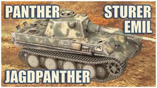 Panther I, Jagdpanther & Sturer Emil • WoT Blitz Gameplay