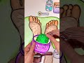 Paper ASMR | Relaxing Foot Spa & Foot Massage for Ultimate Stress Relief #ASMR #paperplay #footspa
