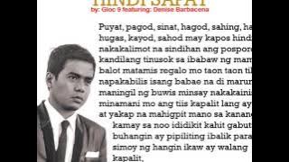 .hindi sapat by: Gloc 9, feat by denise barbacena Music with Lyrics