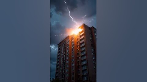 "Lightning Strikes a Skyscraper in Seconds ⛈️ Epic Storm Footage!
