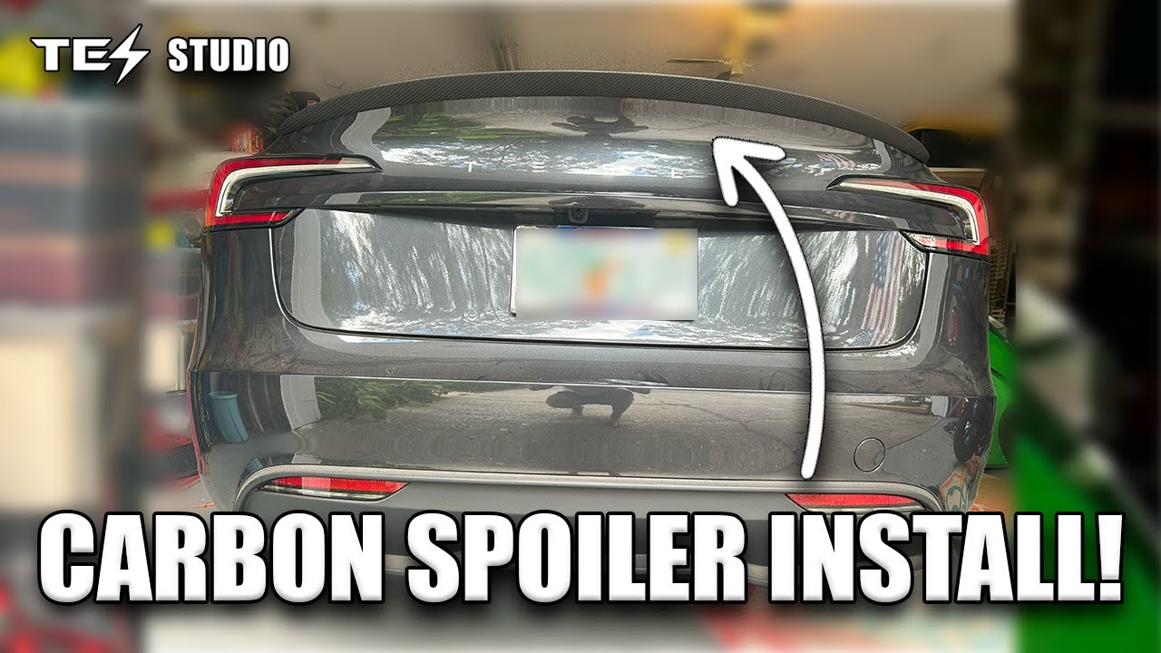 Transforming My Tesla Model 3 with a Carbon Fiber Spoiler – Easy ...