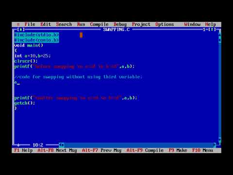 swapping two numbers without using third variable