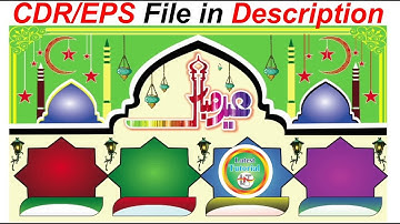 eid banner for beginners in urdu l hindi l eid banner editing cdr download l eid ul fitr 2022