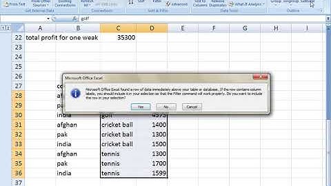 Review Tab Lecture in Excel 2007