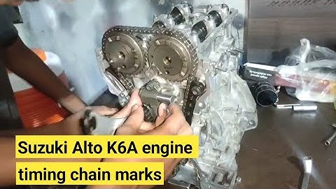 How to set Suzuki Alto K6A engine timing chain marks || Asad Info Plug