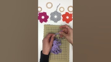 Macrame flower🌸 #macrame #diy #macrametutorial #diymacrame #macrameflower #flowers #handmade #craft