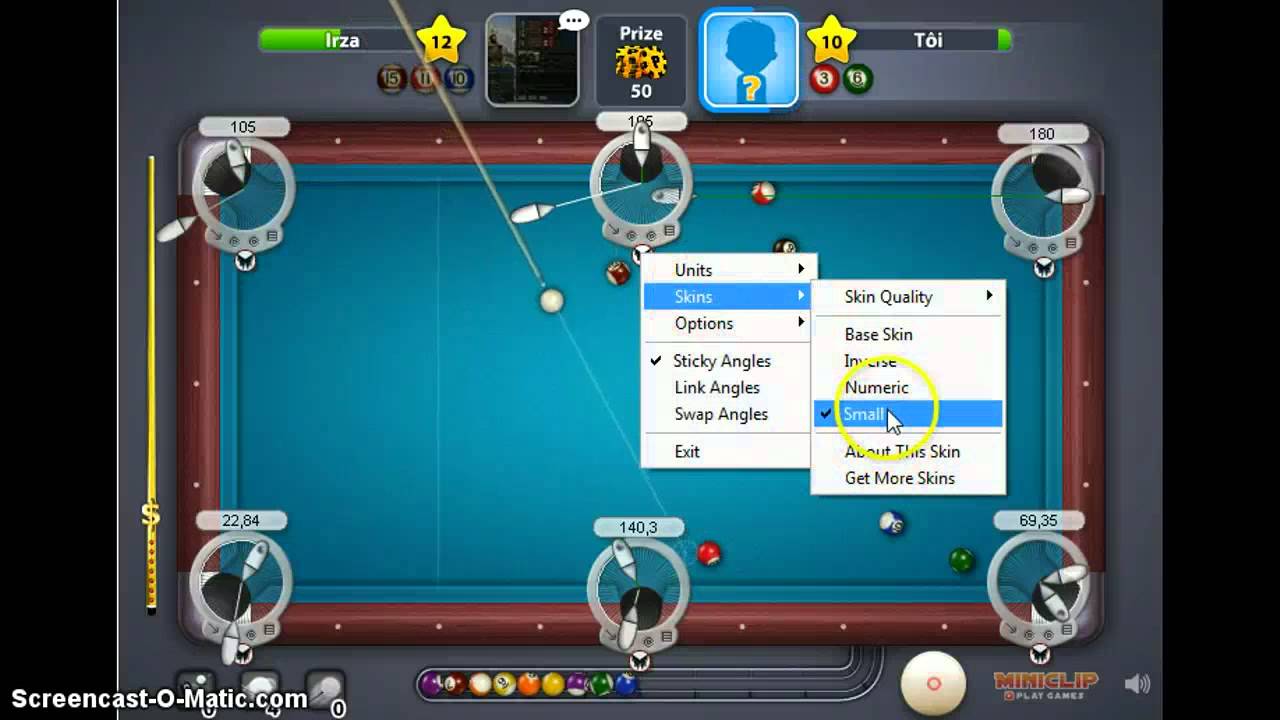 8 ball pool trick with screen protractor - YouTube