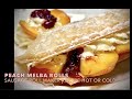 Peach Melba Rolls 2 ways, Sausage Roll Maker Cheekyricho Cooking Youtube Video Recipe ep.1,455