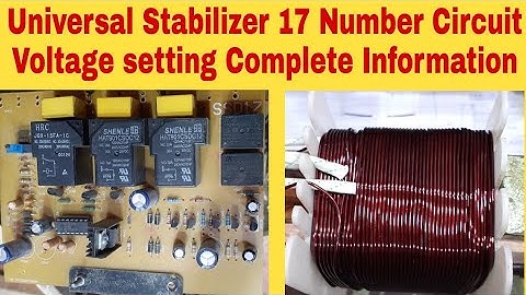Universal Stabilizer 17 Number Circuit Voltage setting Complete Information