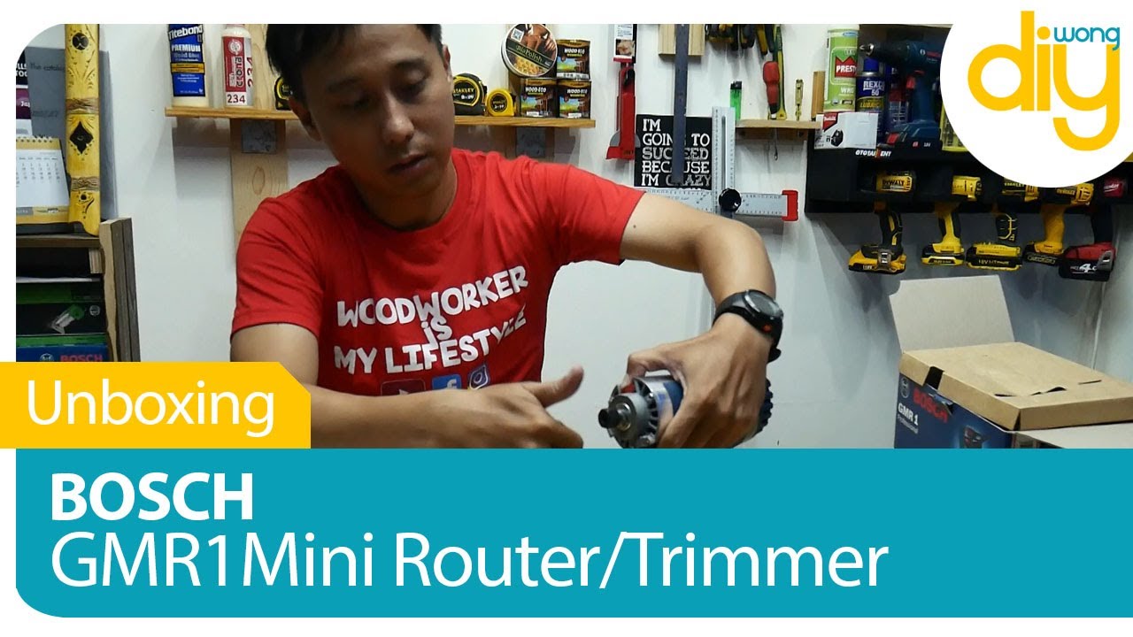 Unboxing Bosch Gmr 1 Mesin Trimmer Profil Youtube