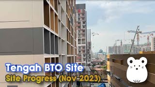 Tengah BTO Site Construction Progress (Nov 2023) - Plantation Acres and etc - 4K