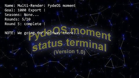 (REUPLOADED) Multi-Render: FydeOS moment - Round 5/10 vs Myself