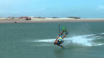 Kitesurfing Technique - Front Roll Hand Wash Transition Slow Mo